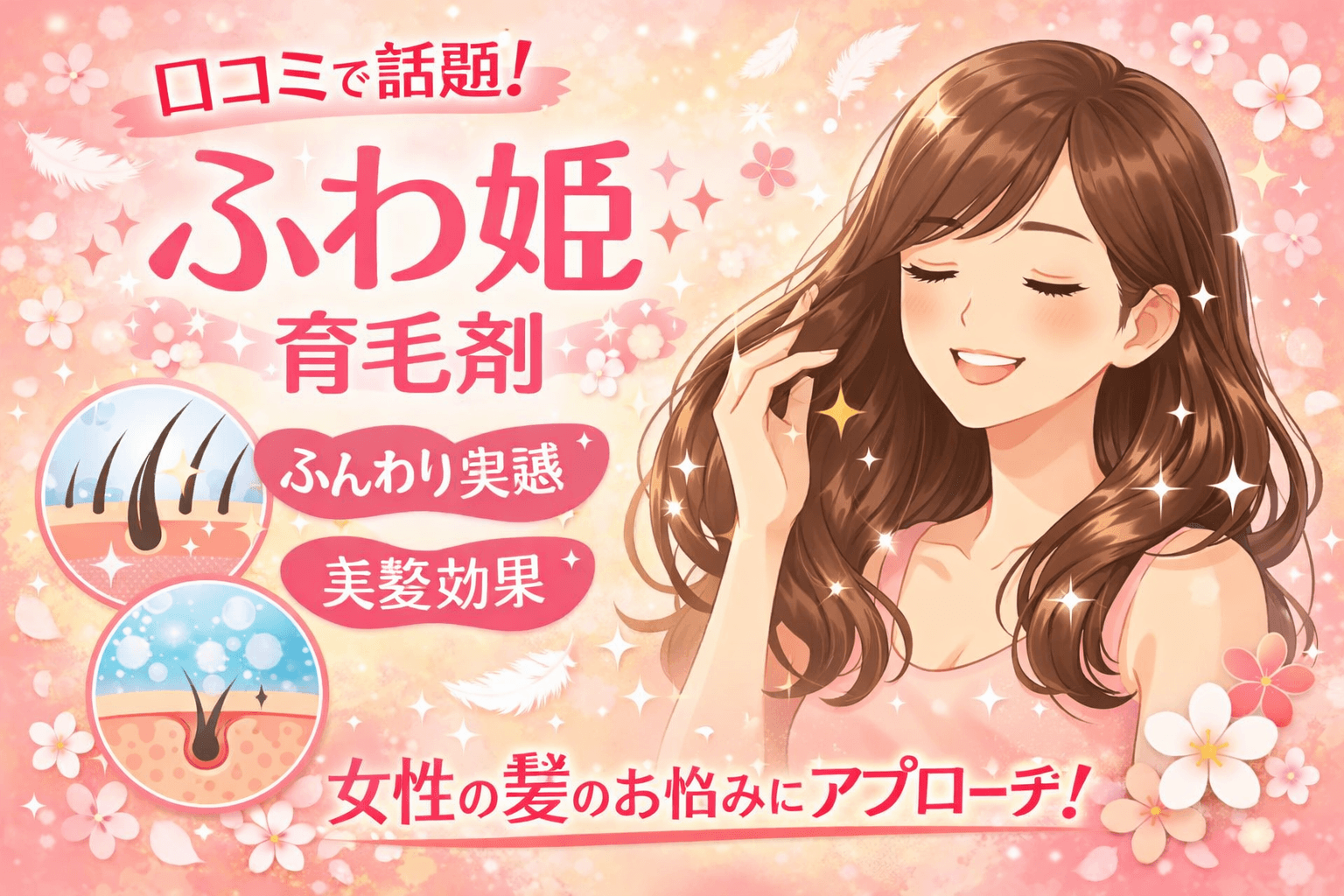 ふわ姫育毛剤の口コミ評判まとめ【効果や特徴を詳しく解説】